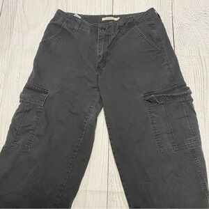 Levi's 94 Baggy Cargo Pants Charcoal/Black Women’s size 28